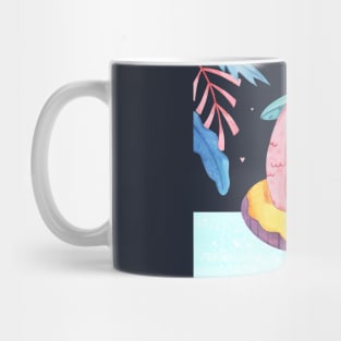 Summer Season Funny Flamingo Mug